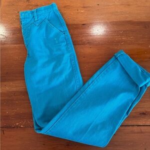 Turquoise High Waisted Vintage Wrangler Jeans